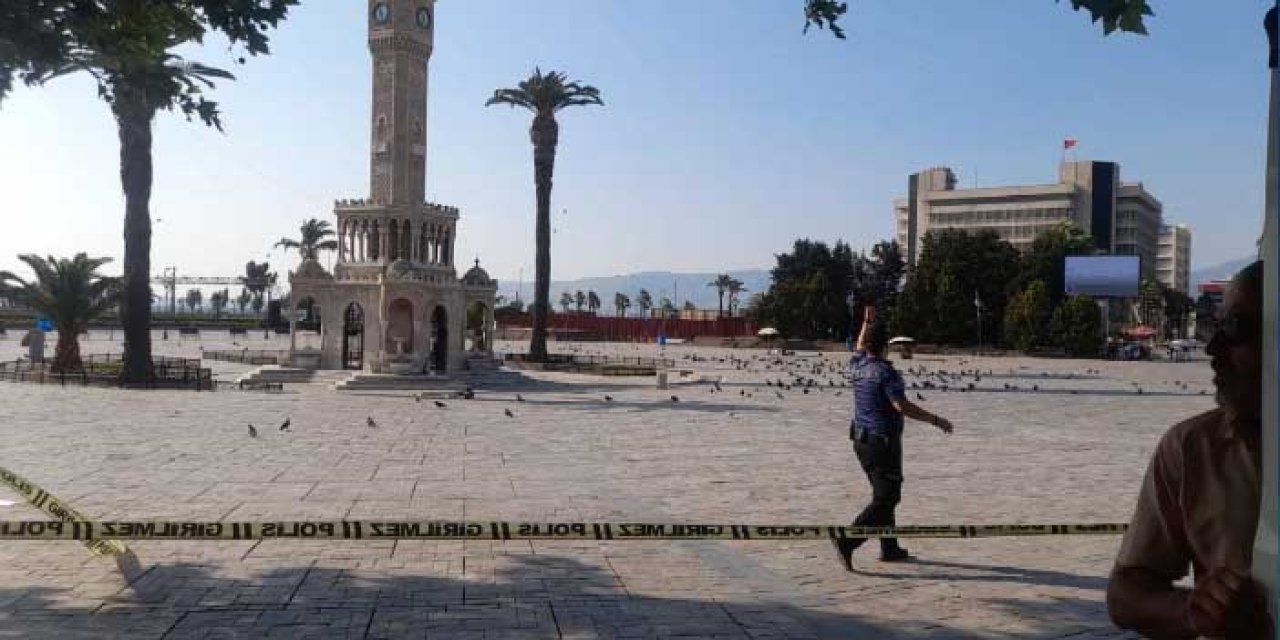Konak Meydanı’nda Şüpheli Valiz Paniği! Meydan Boşaltıldı