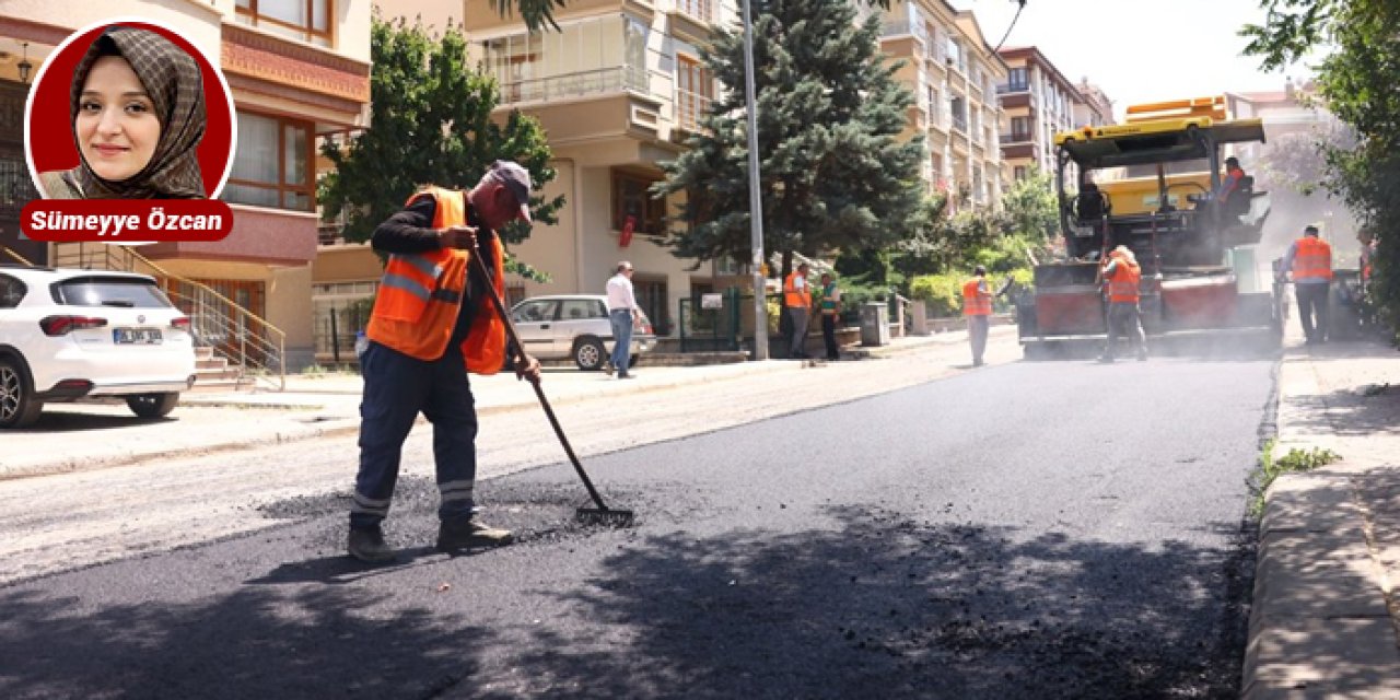 Çankaya’da yol konforu yükseliyor: Mahalleler asfaltlanıyor