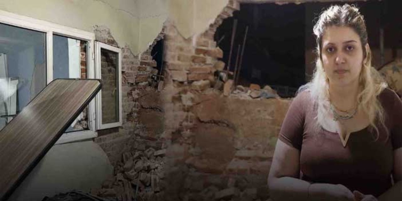 İzmir'de tünel inşaatı ev yıktı: Anne ve bebek ölümden döndü