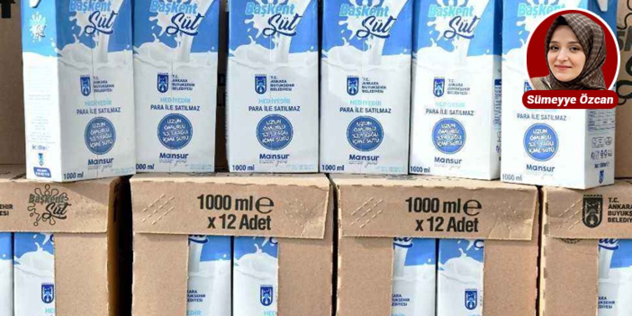 Başkent'te binlerce çocuğa süt yardımı gerçekleştirildi