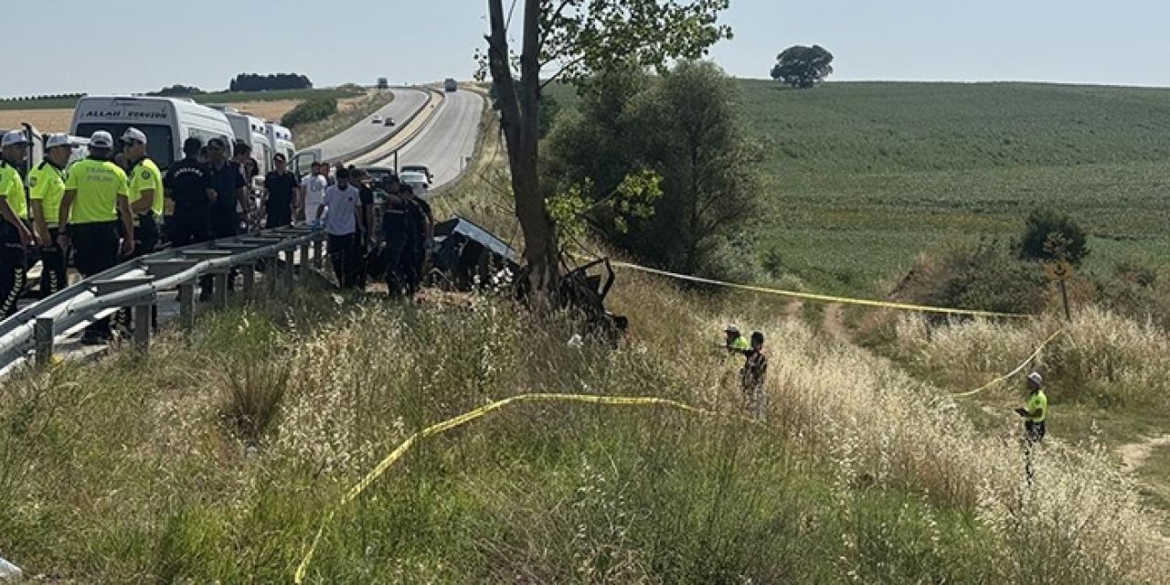 Edirne’de otomobil kazası: 5 kişi yaşamını yitirdi, 1 yaralı