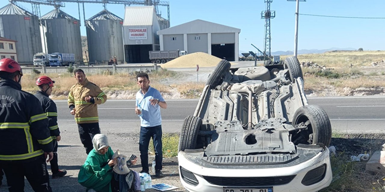 Nevşehir’de otomobil devrildi: 5 kişi yaralandı