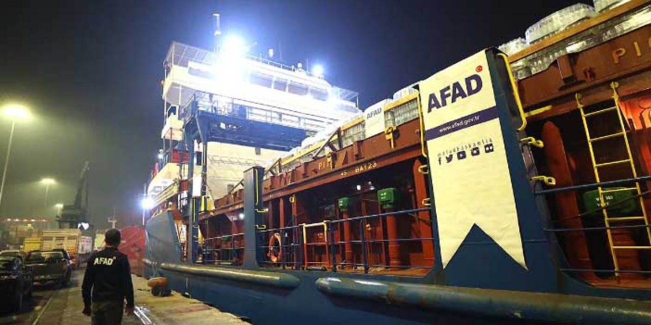 Türkiye'den Filistin'e 102 ton yardım malzemesi gönderildi