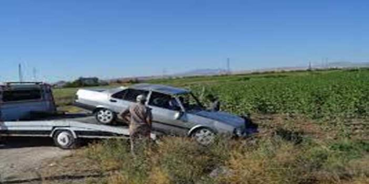 Aksaray'da otomobil, takla attı; 3 yaralı