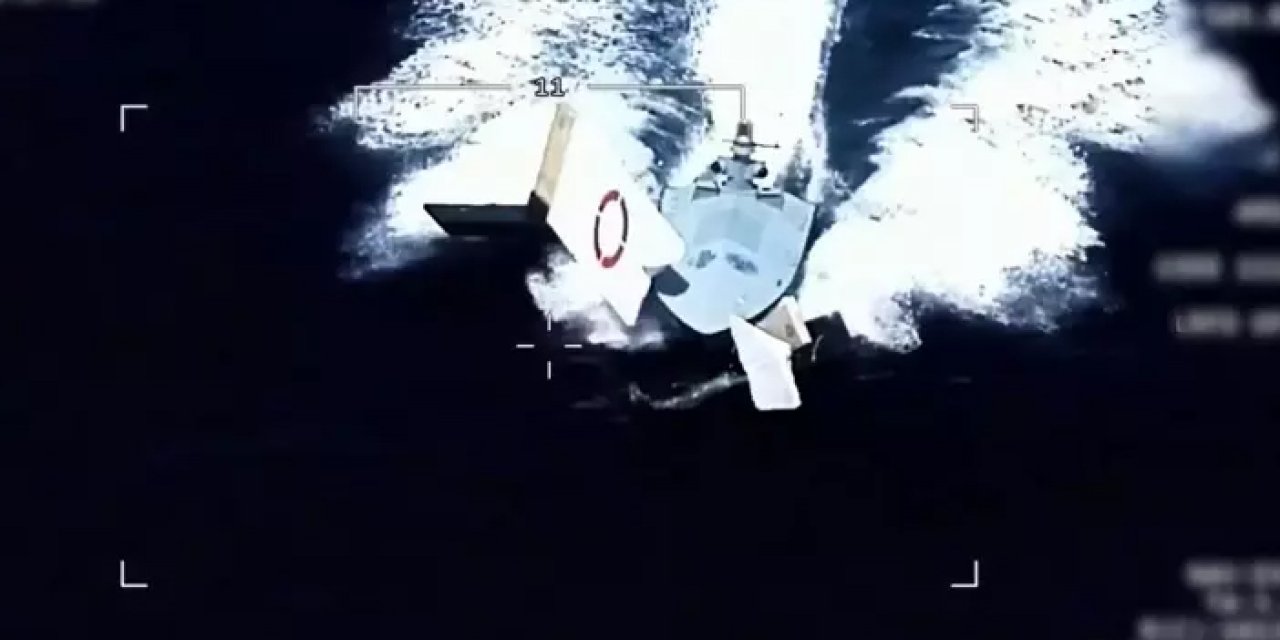 Kamikaze deniz aracı PİRANA’dan tam isabetli vuruş