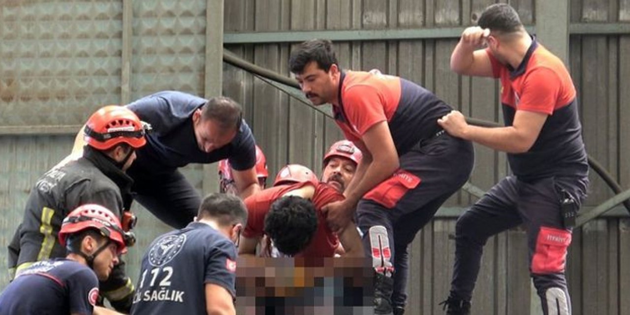 Antalya'da fabrikada korkunç kaza: İşçi ağır yaralandı