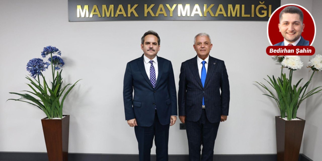Belediye Başkanı Şahin yeni Kaymakam Kaya'yı ziyaret etti