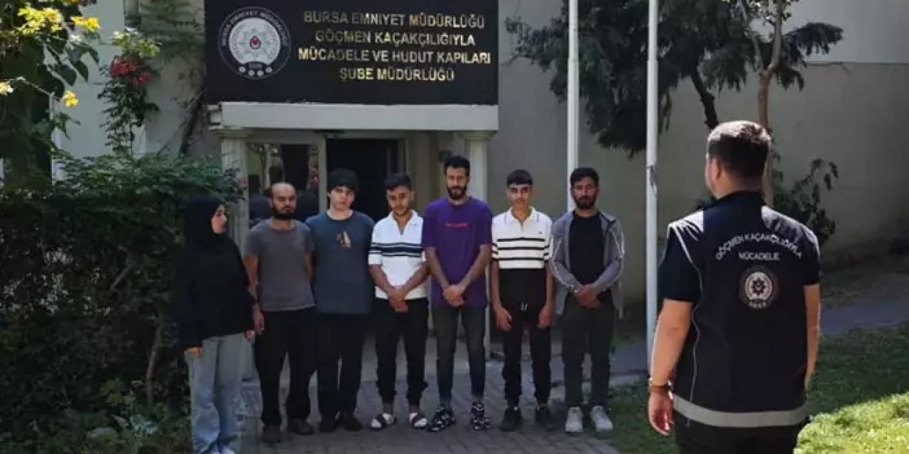 Bursa’da göçmen kaçakçılığı operasyonu: 7 kaçak göçmen yakalandı