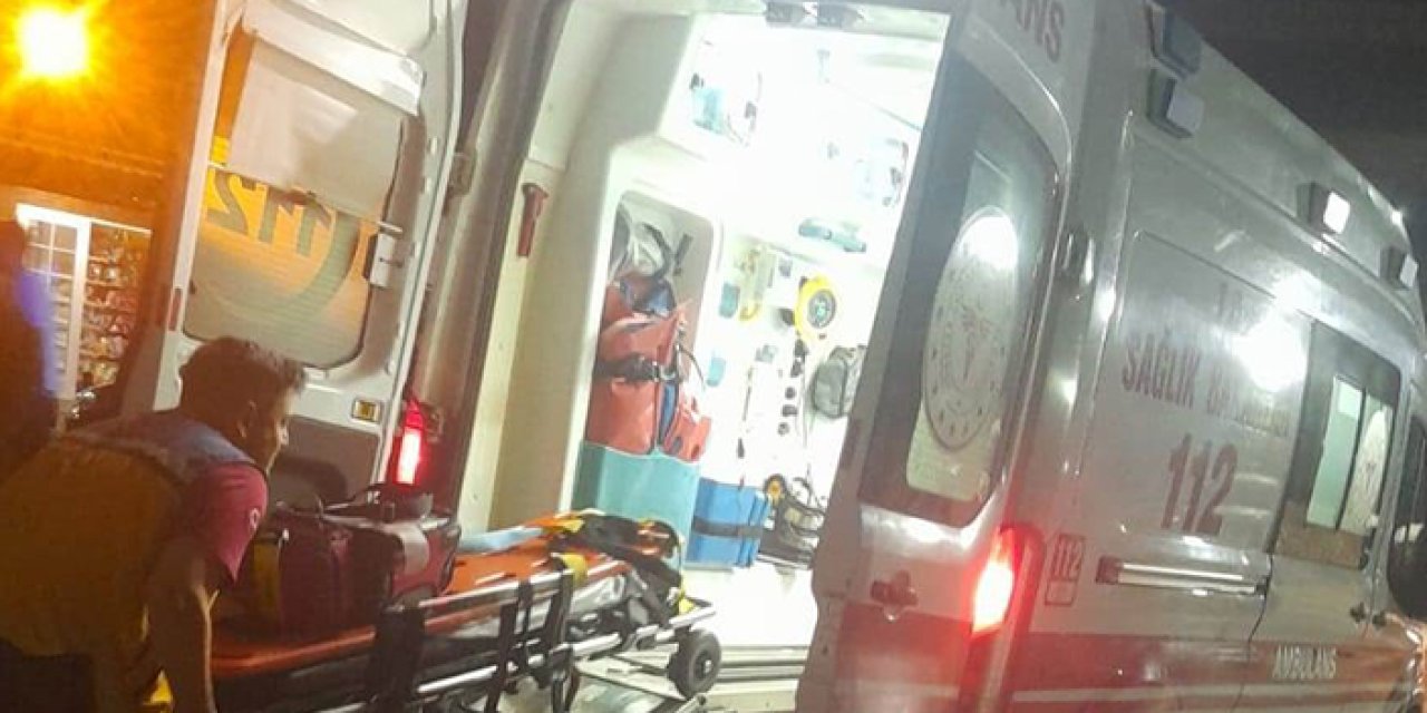 Gece yarısı kaza: Motosiklet sürücüsü ağır yaralandı