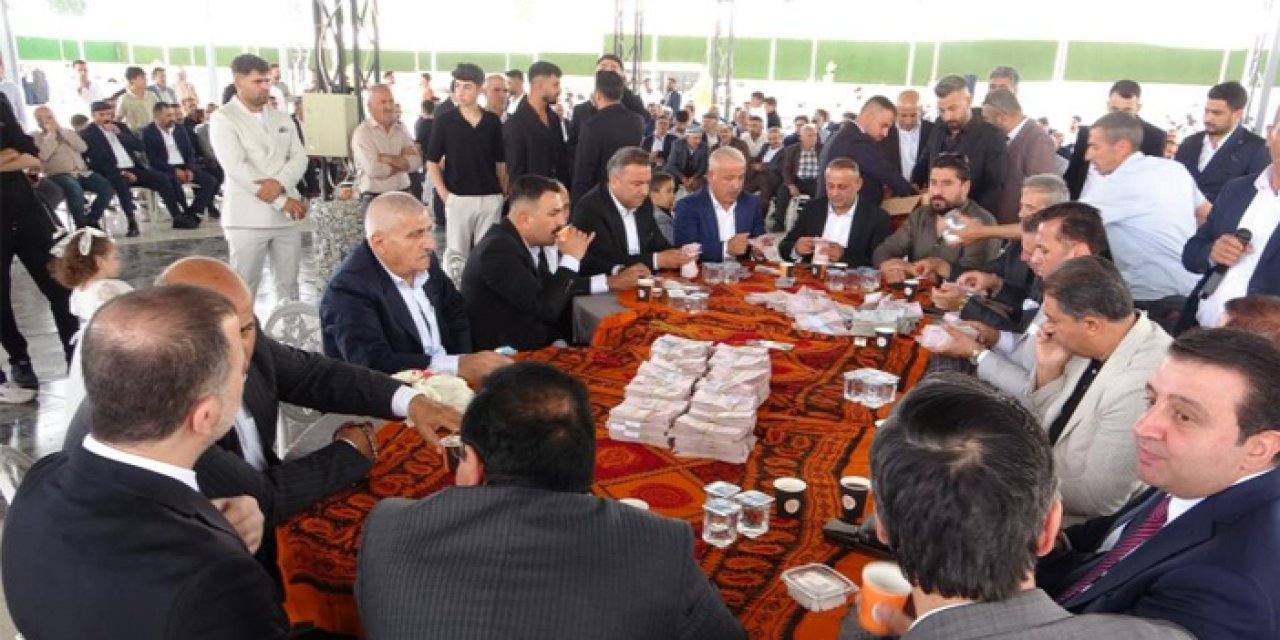 Yok böyle düğün: Kilolarca altın, milyonlarca lira takıldı