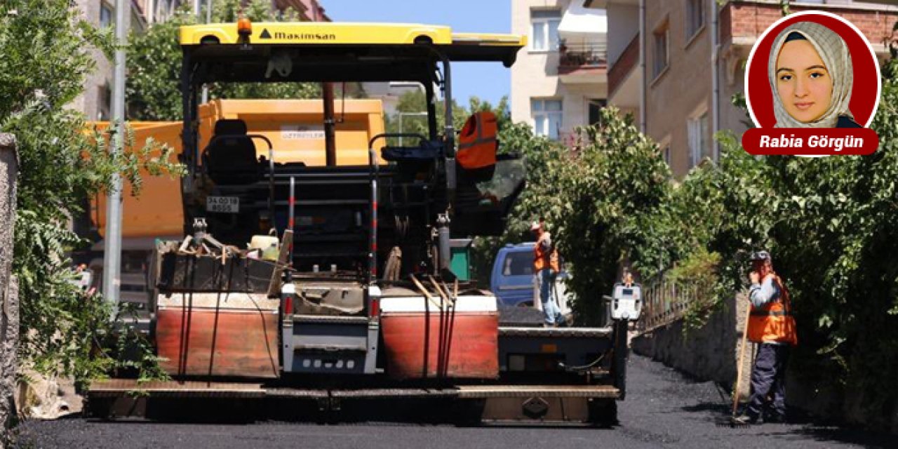 Çankaya’da yol yenileme çalışmaları sürüyor: Kımız Sokak’ta asfalt serimi tamamlandı