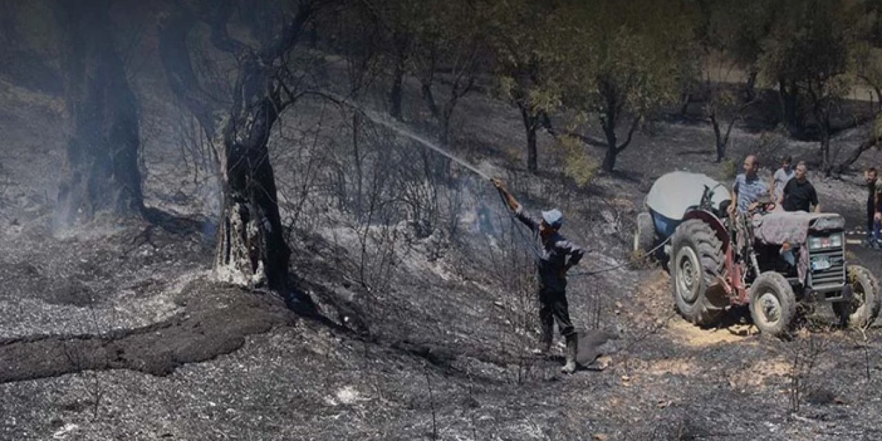 Manisa’da Tarım Arazisinde Çıkan Yangın Yerleşim Yerlerini Tehdit Etti