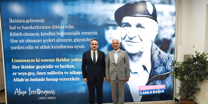 Başkan Şahin, Kaymakam Kaya’yı makamında ağırladı