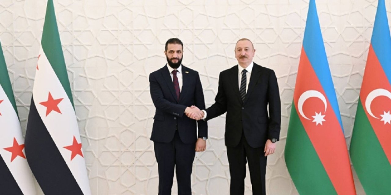 Suriye Cumhurbaşkanı Ahmed Şara Bakü’de resmî temaslarda bulundu