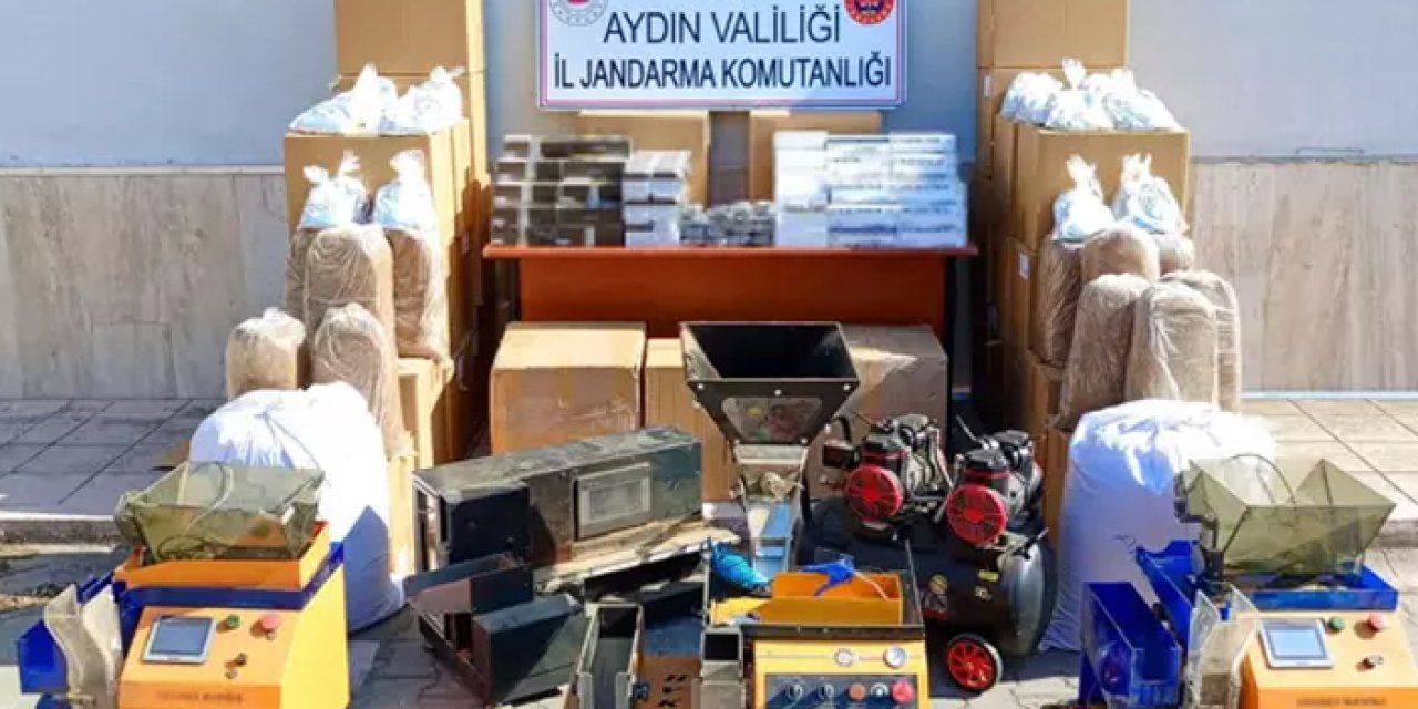 Aydın'da kaçak sigara operasyonu