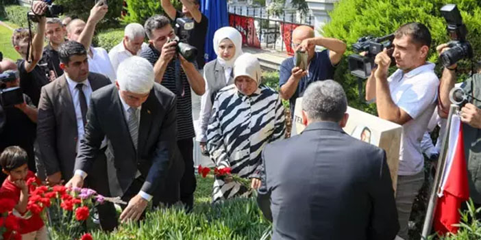 15 Temmuz şehidi polis memuru mezarı başında anıldı
