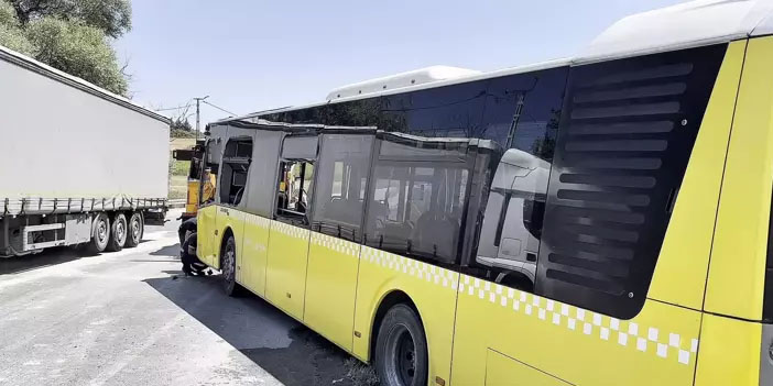 Arnavutköy'de İETT otobüsü ile otomobil çarpıştı: 1 kişi hayatını kaybetti