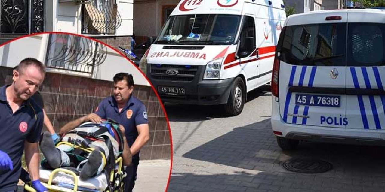 Manisa'da feci kaza: Asansöre sıkıştı!
