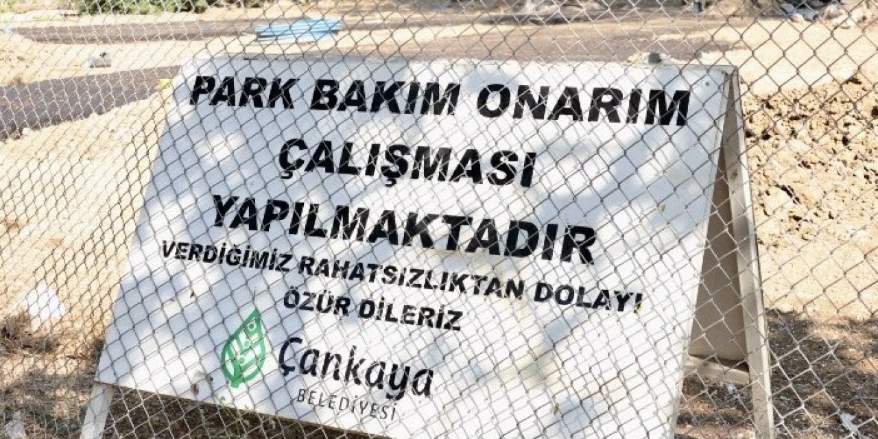 Çankaya Belediyesi çalışmaları başlattı: Park baştan sona elden geçiriliyor