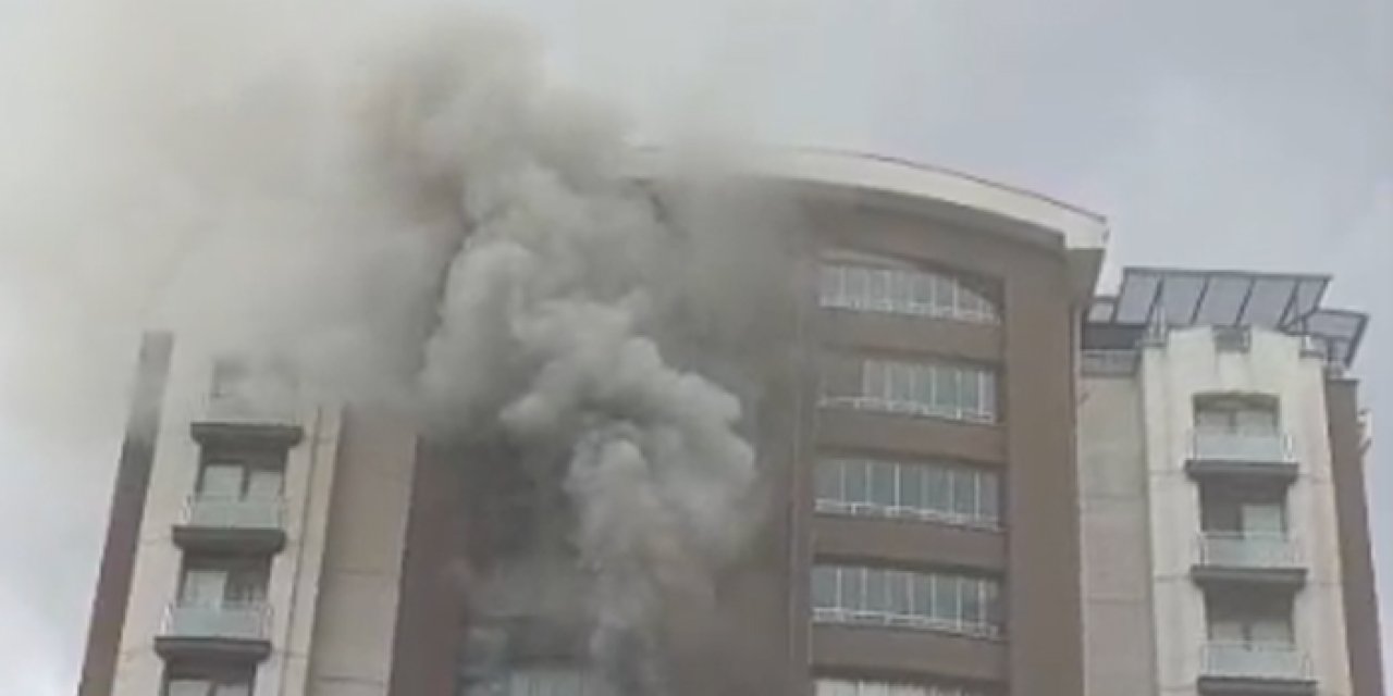 Ankara'da korkutan yangın: Mahsur kalanlar var!
