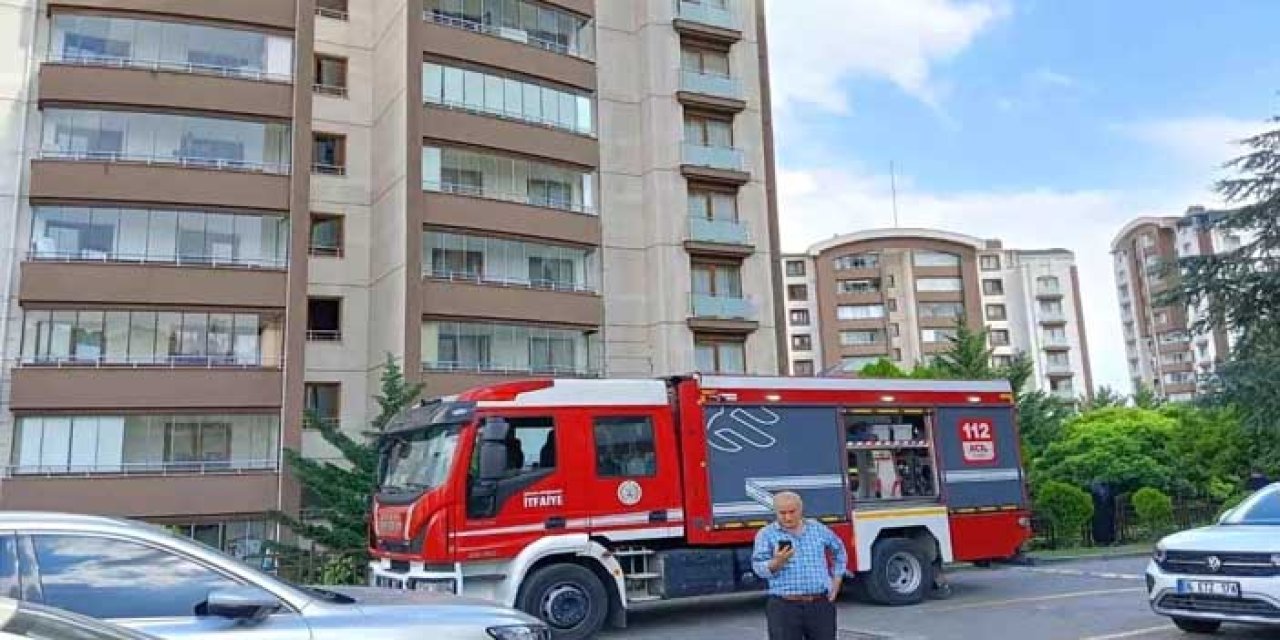 Ankara'da Dairede Çıkan Yangında Anne ve Oğlu Kurtarıldı