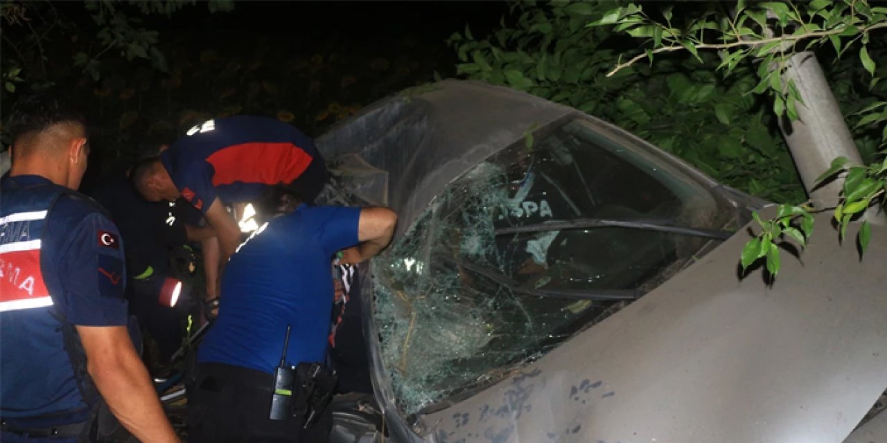 Tokat’ta otomobil tarlaya uçtu: 1’i bebek 6 yaralı