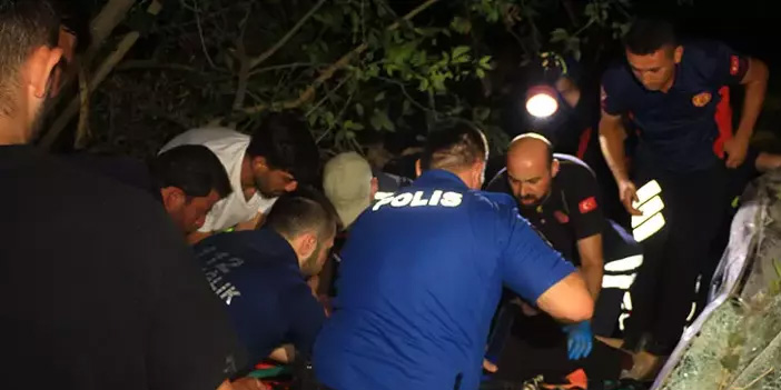 Tokat’ta otomobil tarlaya uçtu: 1’i bebek 6 kişi yaralandı