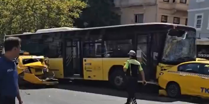 İstanbul’da feci kaza: 9 Araç çarpıştı, 2 yaralı