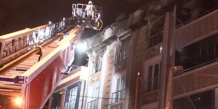 Gaziosmanpaşa’da 6 katlı binada korkutan yangın
