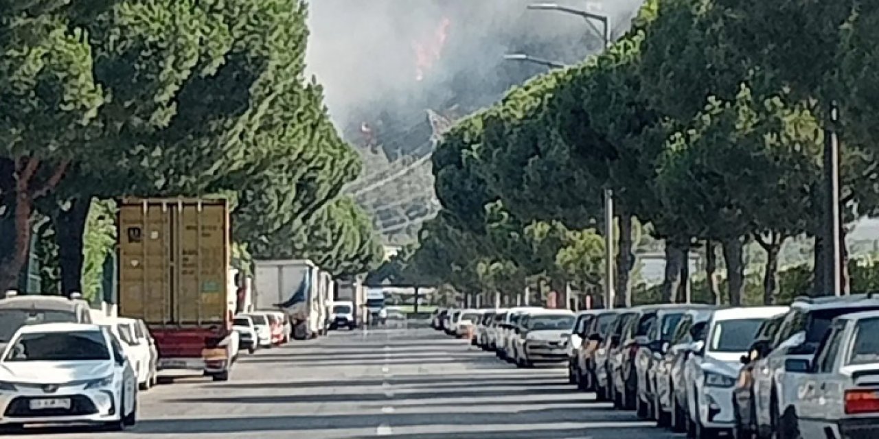 Manisa Kayapınar’da Yangın Paniği: Alevler OSB’ye Yaklaşıyor