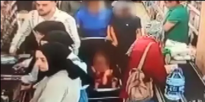 Avcılar’da bebek arabasıyla hırsızlık kamerada