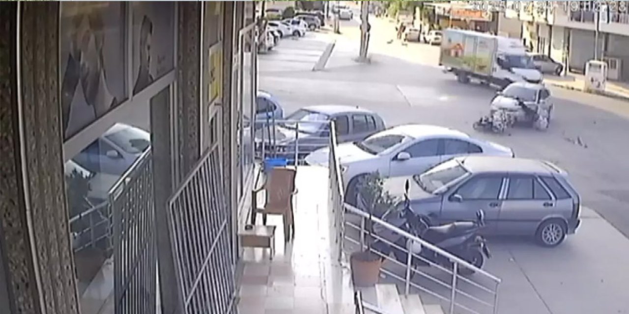 Tarsus’ta Otomobil ile Motosiklet Çarpıştı: 1 Yaralı