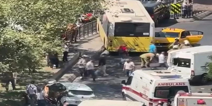 Beyoğlu’nda freni boşalan İETT otobüsü dehşet saçtı