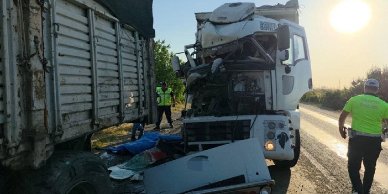 İzmir'de Korkunç Kaza: Arızalanan Kamyonunu Kontrol Eden Sürücü, Başka Kamyonun Altında Kaldı