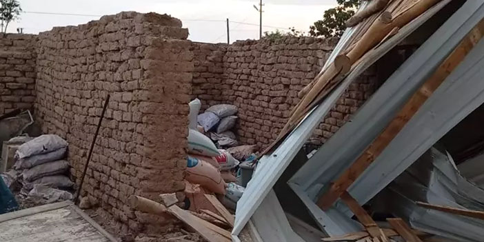 Diyarbakır’da kuvvetli rüzgar elektrik direğini devirdi, 6 inek akıma kapıldı