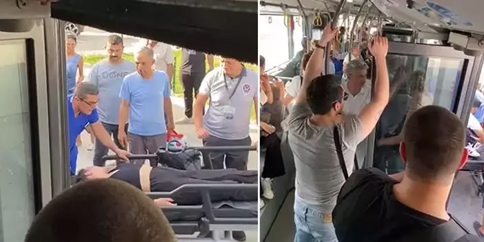 İzmir’de otobüs şoförü, rahatsızlanan yolcuyu hastaneye yetiştirdi