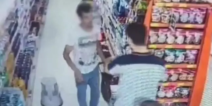 Sultangazi'de marketten şampuan çalan şüpheliyi çalışanlar yakaladı