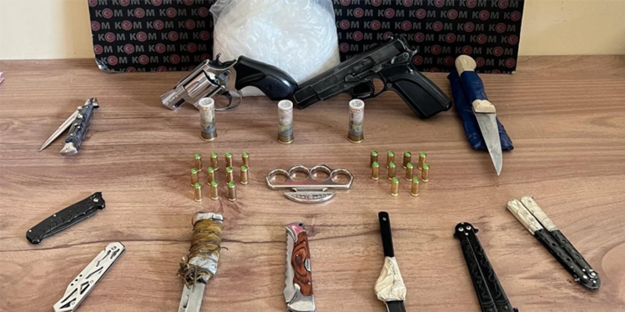Kocaeli’de silah ve uyuşturucu operasyonu: 7 şüpheli gözaltında
