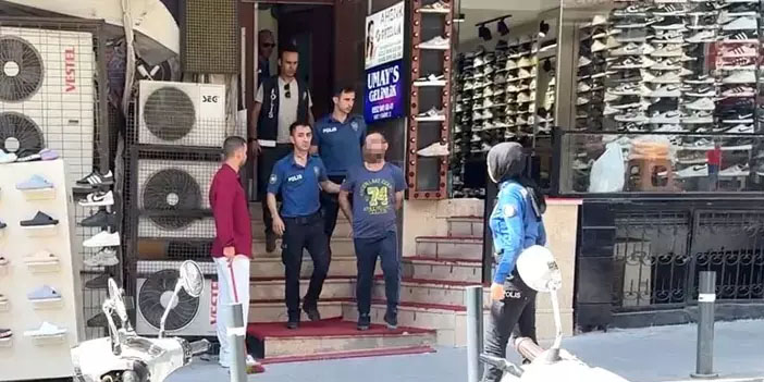 Cezaevi firarisi çatıya çıktı, polis merdivenle yakaladı