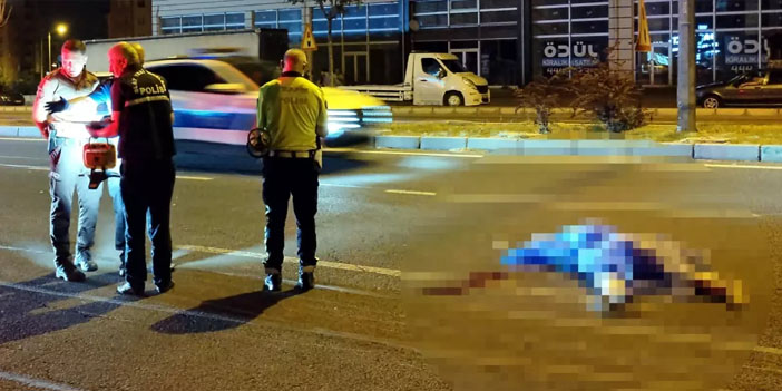 Kayseri’de feci yaya kazası: Araç çarpması ve ezilme anı kamerada!