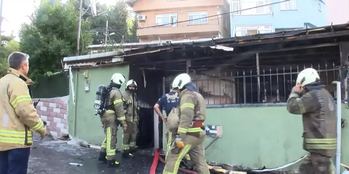 Sarıyer’de gecekondu yangını: 2 kardeş yaralandı