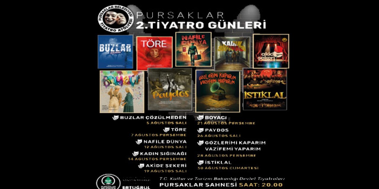 Pursaklar’da perde açılıyor: 2. tiyatro günleri başlıyor