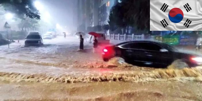 Güney Kore'de şiddetli sel can aldı: 1 Ölü