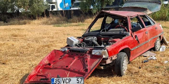 Manisa'da Otomobil Takla Attı, Sürücü Hayatını Kaybetti