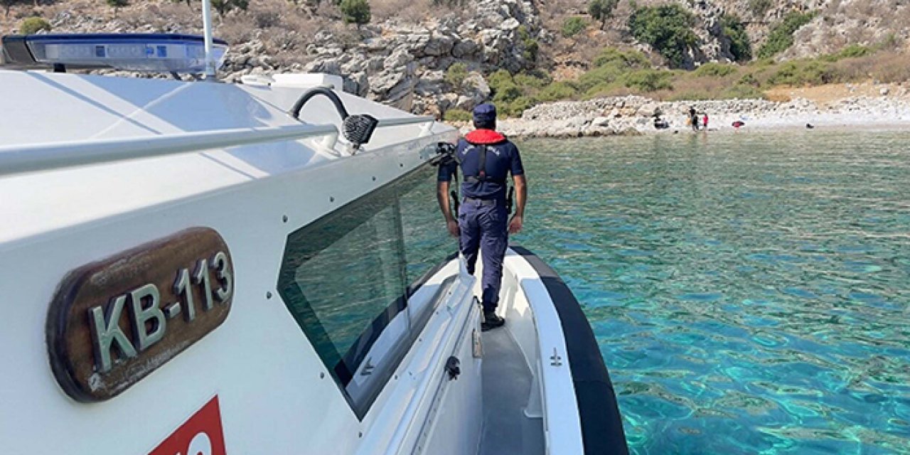 Marmaris açıklarında göçmen alarmı