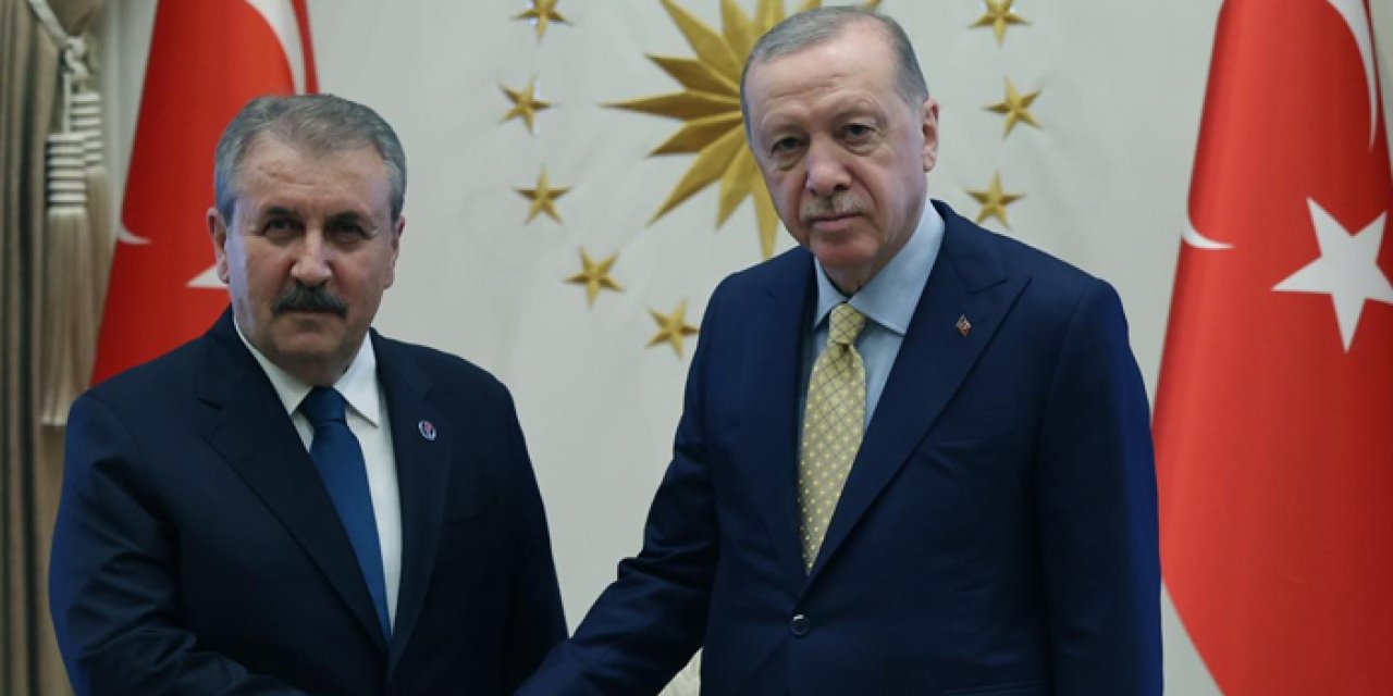 Erdoğan ile BBP Lideri Destici Külliye'de bir araya geldi