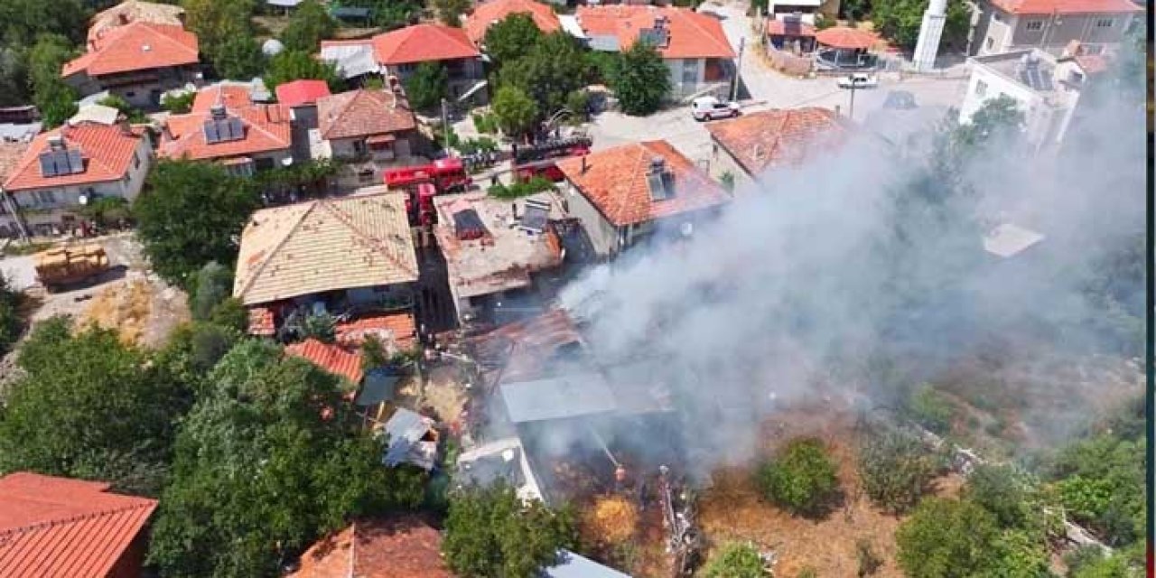 Ahırda çıkan yangın eve sıçradı: 6 kişi hastanelik oldu