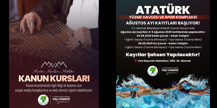 Mamak Belediyesi’nde yeni dönem kurs kayıtları başladı: Kültür, sanat ve spor bir arada
