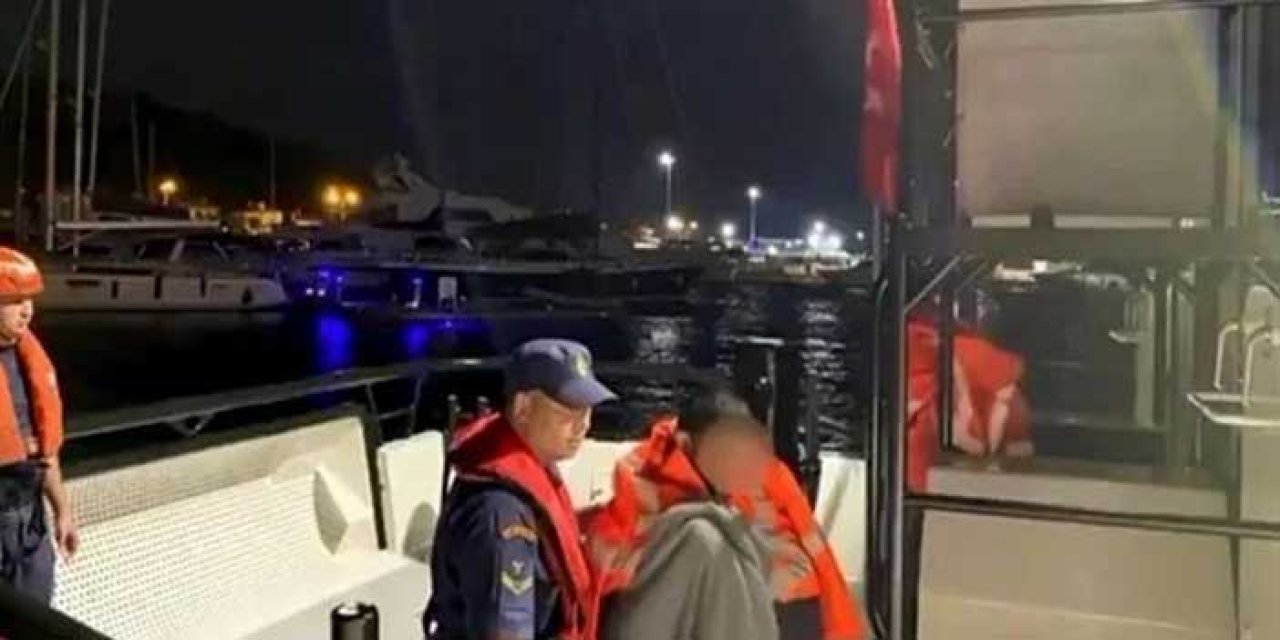Karaburun açıklarında tekne battı