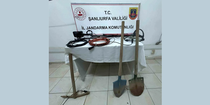 Şanlıurfa'da define kazısı yapan 4 kişi suçüstü yakalandı